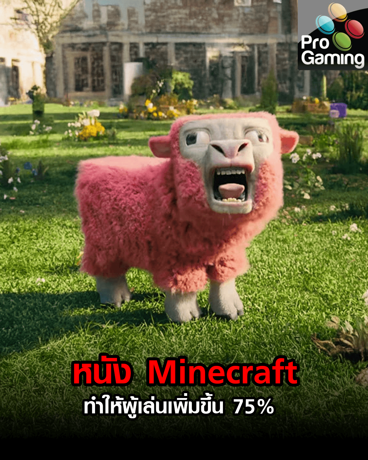 หนัง Minecraft ทำให้ผู้เล่นเพิ่มขึ้น 75%